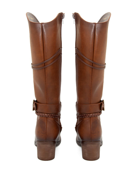 Bota Campera Miel Con Hebilla 887